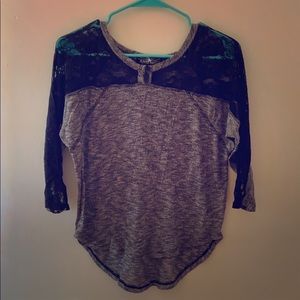 Almost Famous Women’s Black Lace Top